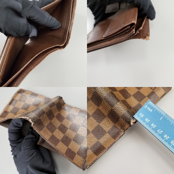 LOUIS VUITTON Multiple Men's Wallet Damier ebene Print/Spain - Picture 10 of 16